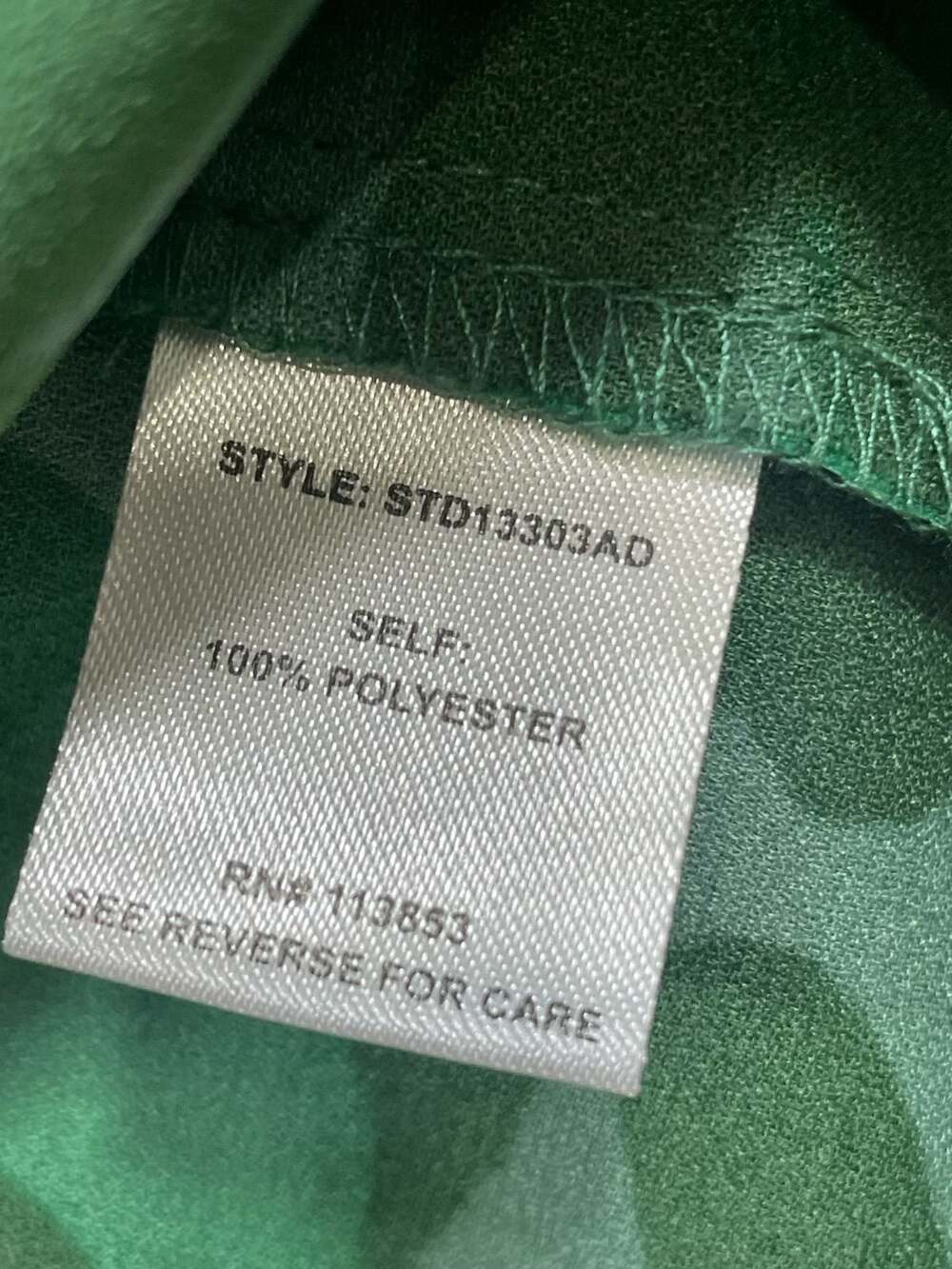Sugarlips Emerald Green Floral Smocked Tiered Midi Dress Puff Sleeve Small - Picture 10 of 14